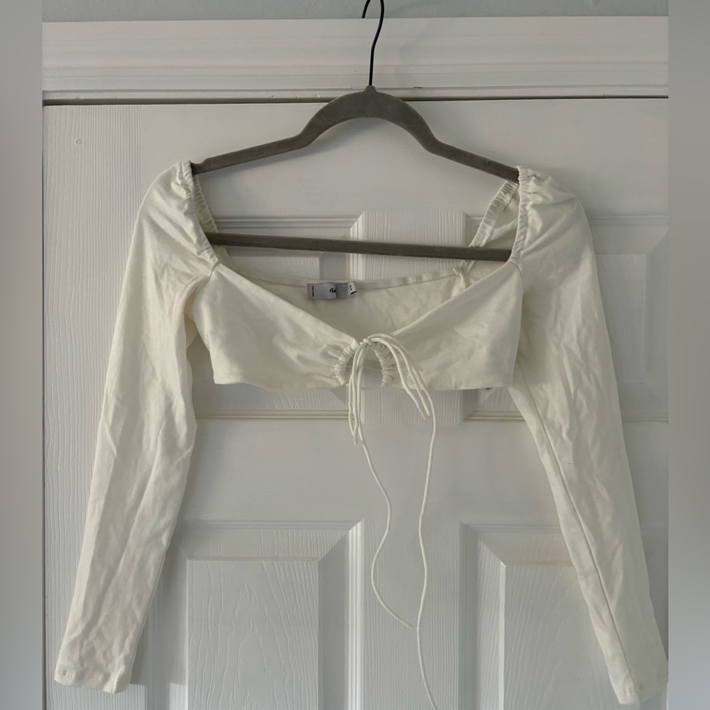 white adika shirt